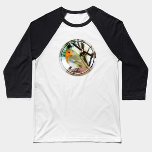 European Red Breast Robin Baseball T-Shirt